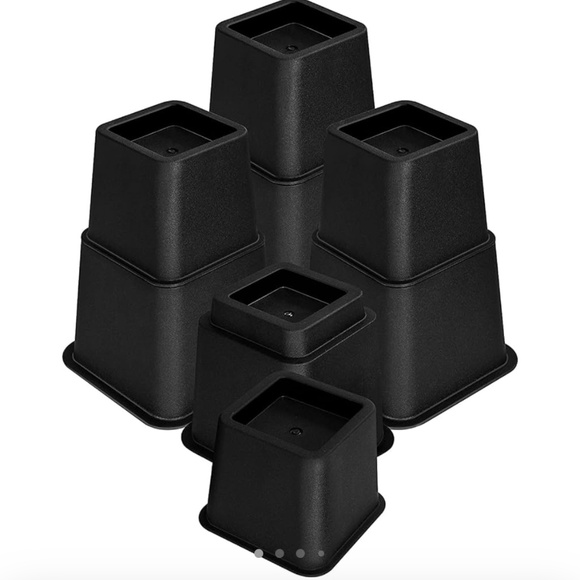 DORMS?? NEW Utopia Bedding Adjustable Bed Risers - Elevation Hts 3", 5" or 8" - Picture 2 of 11